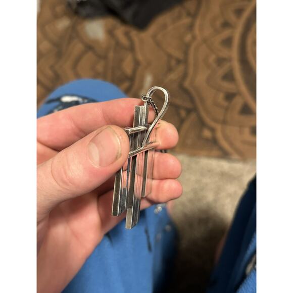 Vintage Handmade Sterling Silver Pendant - Picture 3 of 3